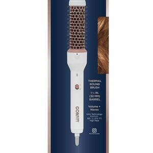 Conair Thermal Round Brush 1 1/4" Barrel - White/Rose Gold